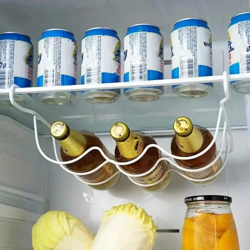 Fridge Bottle Rack - Self-Sliding Beer & Wine Holder Shelf for Refrigerator and Bar Storage, Everstock