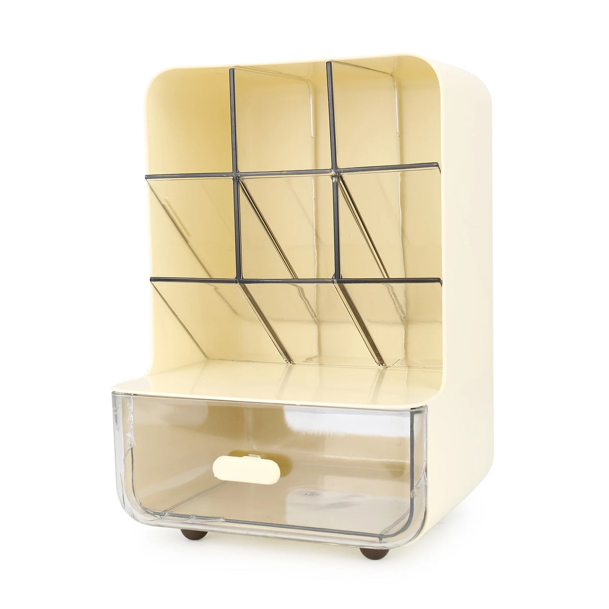 Multi-Layer Desk Organizer - Clear Plastic Pen and Pencil Storage Box with Stacked Bins for Office and School, Everstock