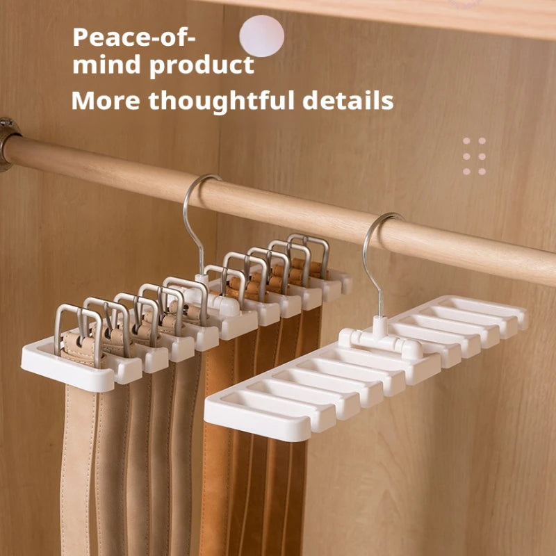 Wardrobe Belt & Scarf Organizer - Multi-Hook Hanger for Closet Accessory Storage, Everstock