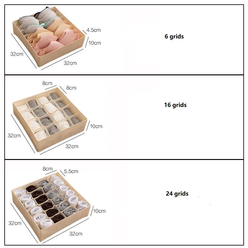 Underwear Drawer Organizer Boxes - Cabinet Storage for Bras, Socks & Underwear in Closets, Everstock