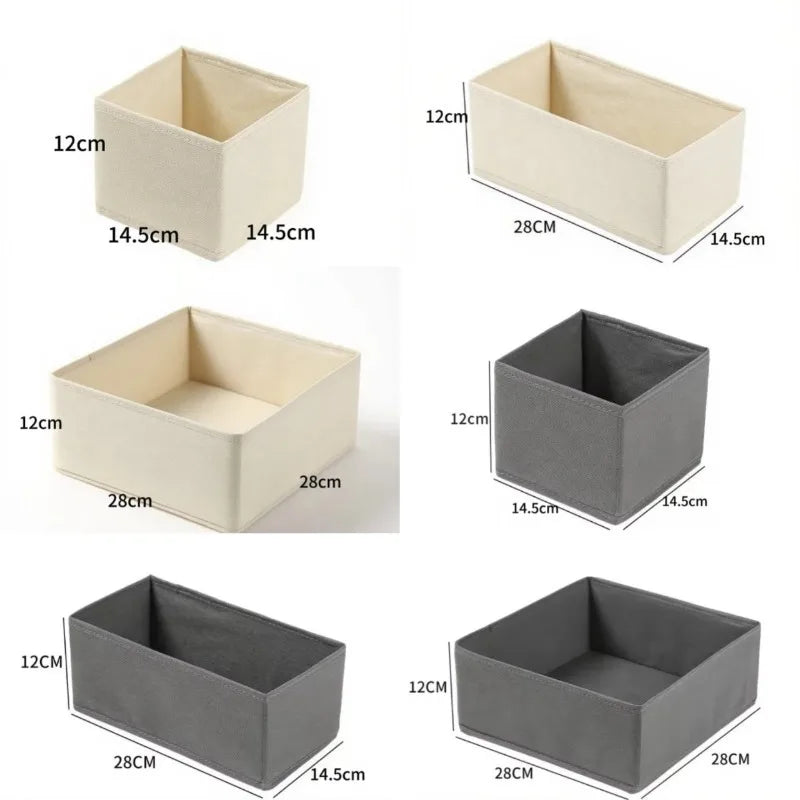 Foldable Wardrobe Storage Box - Cabinet Drawer Organizer for Underwear, Bras, Socks & Pants, Everstock