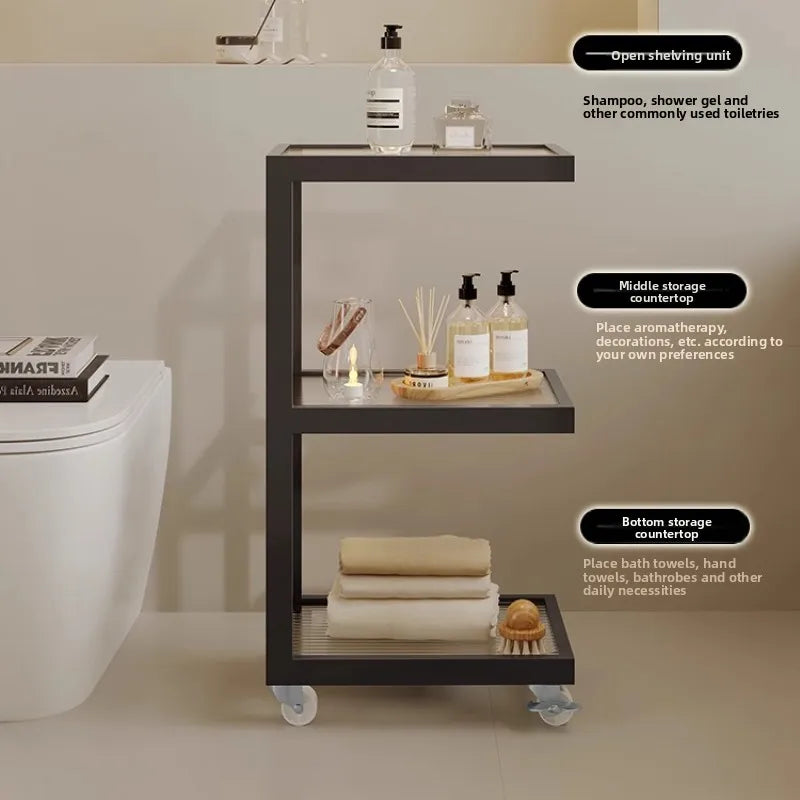 Floor Standing Storage Cabinet - Waterproof Multifunctional Organizer for Narrow Gaps & Small Bathrooms, Everstock