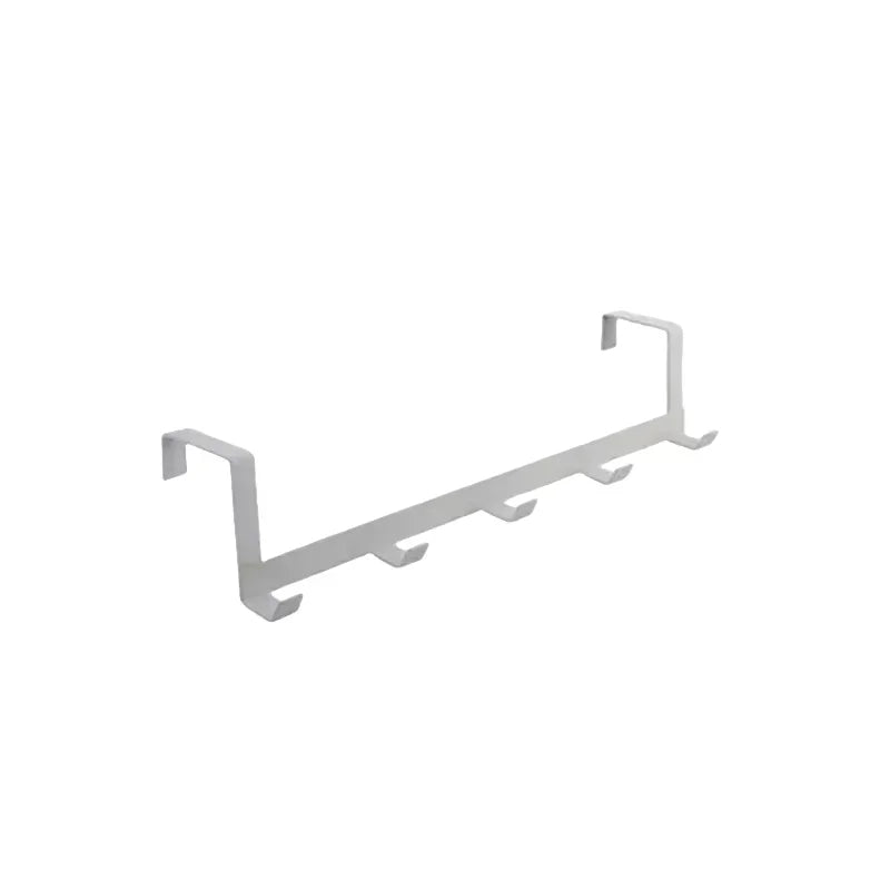 5-Hook Over-Door Storage Rack - Coat, Hat & Towel Organizer for Bathroom & Closet Doors, Everstock