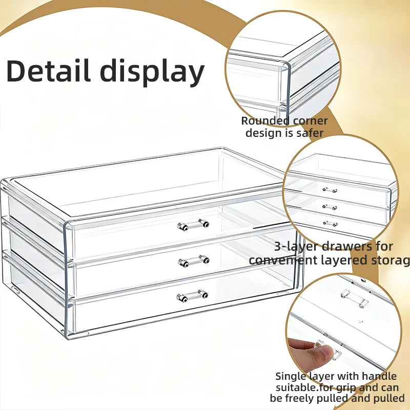 Jewelry & Cosmetics Organizer Tray - Desktop Storage for Eyeshadow Palettes & Accessories, Everstock