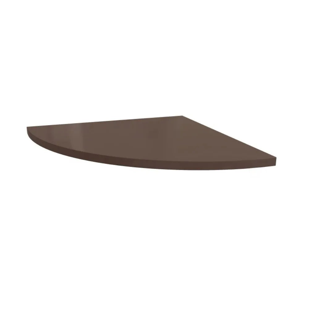 Corner Shelf Wall Mount - Waterproof PVC Quarter-Circle Floating Shelf for Bathroom & Kitchen, Everstock