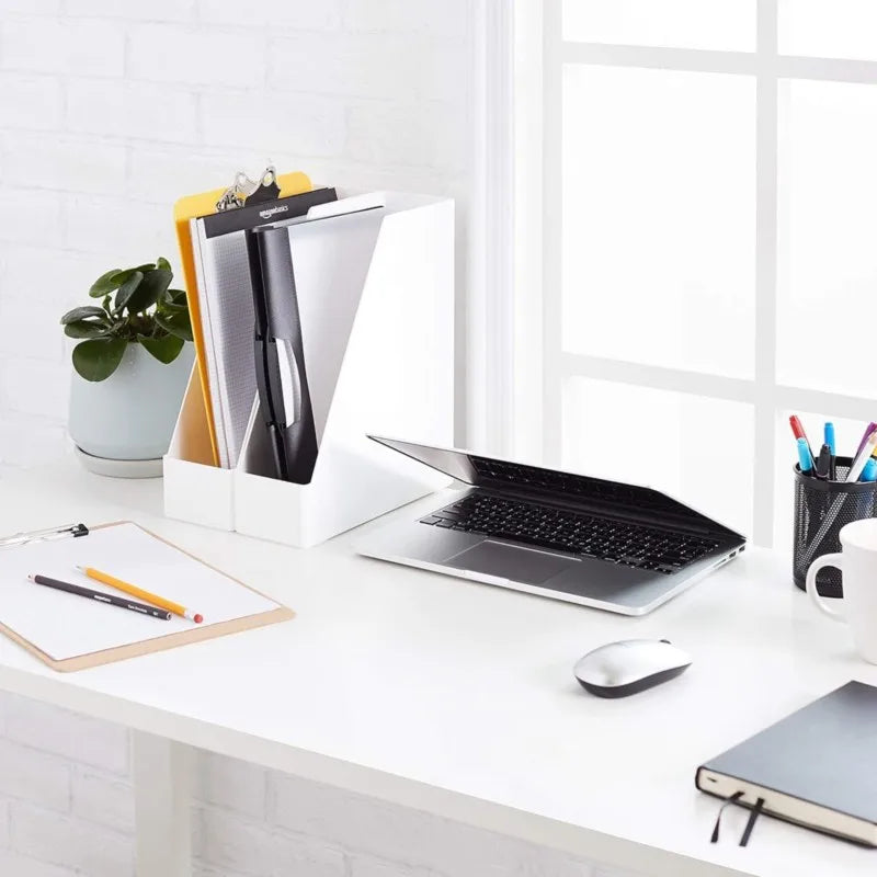 Desk Organizer Set with Book Stand - Storage Box for Office, Student Dorm & Study Desk Supplies, Everstock
