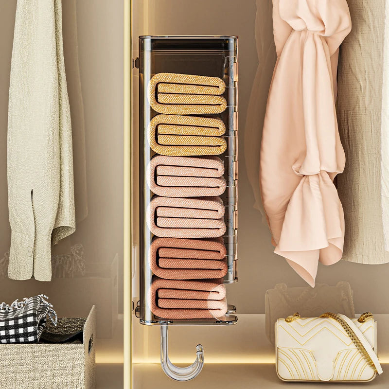 Wall-Mounted Storage Organizer - Closet Underwear & Sock Bins with Kitchen Garbage Bag Holder, Everstock