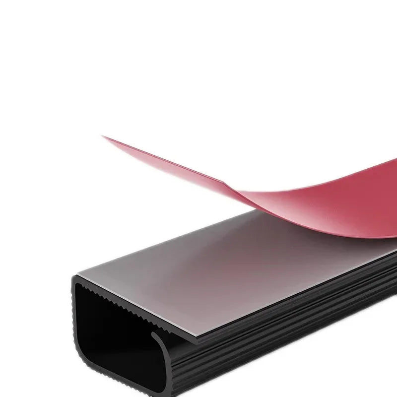 Desk Cable Tray - PVC Under-Desk Cord Raceway Channel with Adhesive Fixing, No Drilling, for Home Office, Everstock