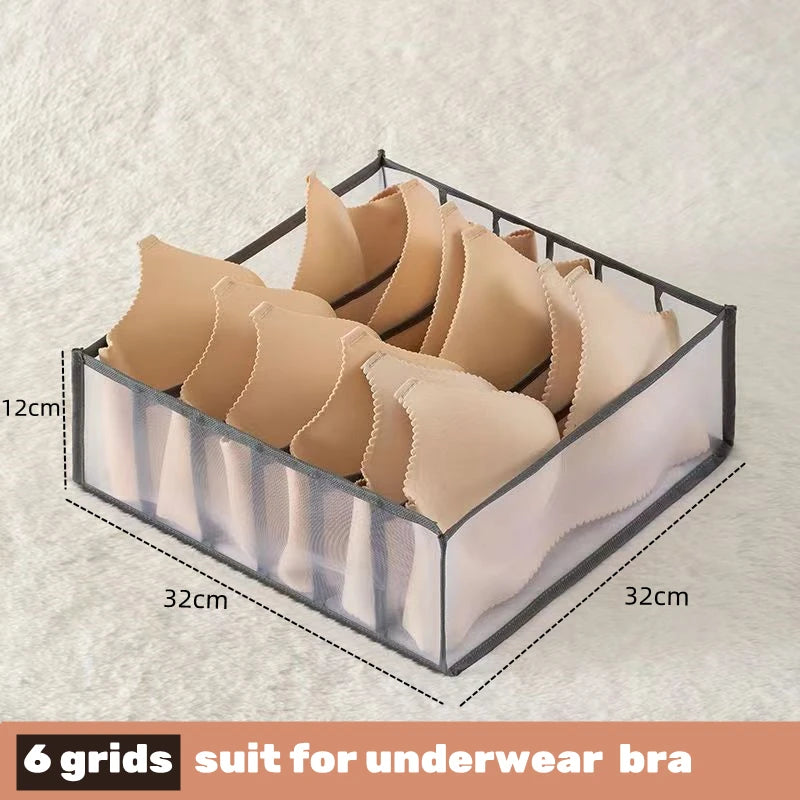 Drawer Divider Organizer Box - Storage for Underwear, Socks, Bras, Ties & Scarves, Wardrobe Clothes, Everstock