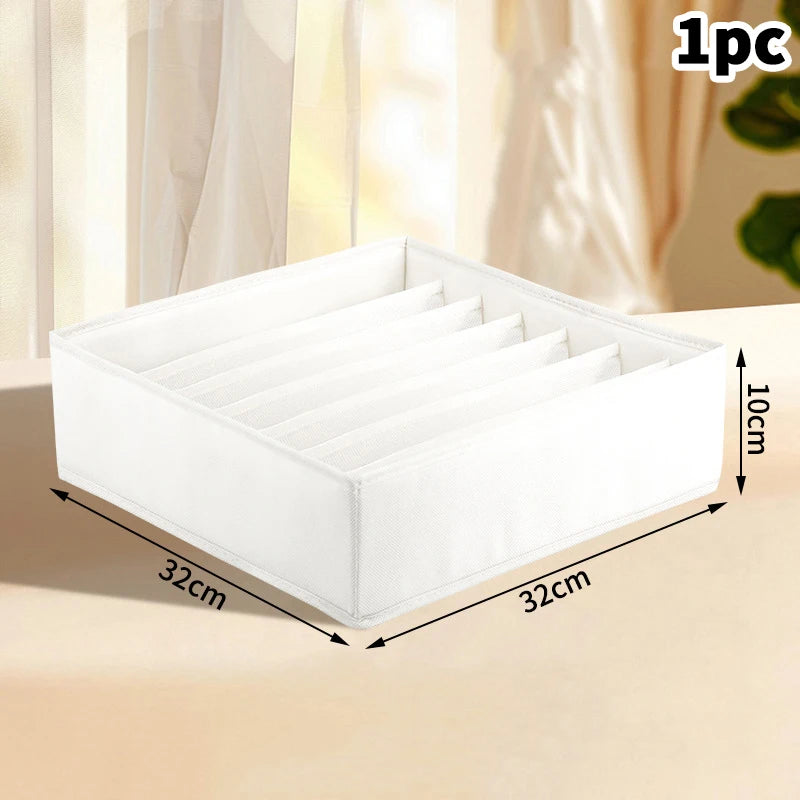 Wardrobe Drawer Organizer Set - Foldable Fabric Dividers for Clothing, Underwear, Socks & Bra Storage, Everstock