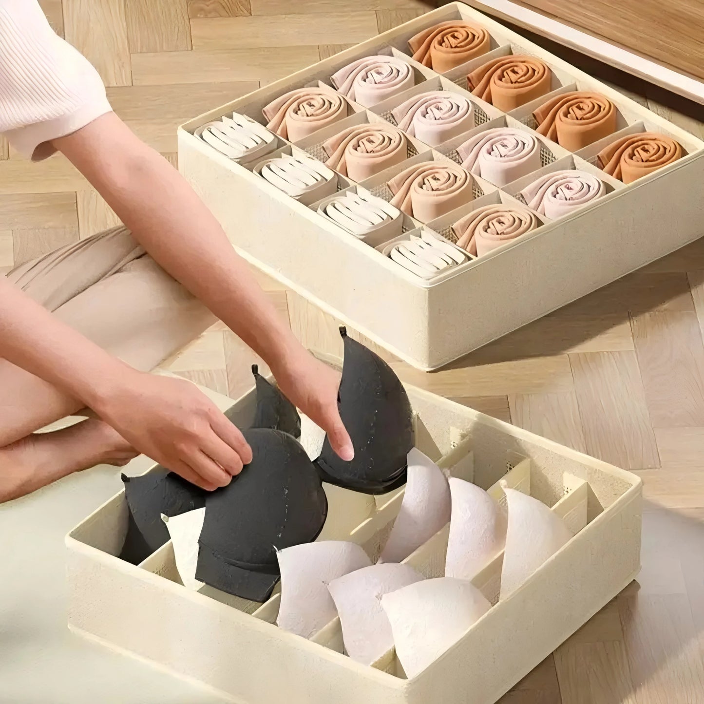 Underwear Drawer Organizer Boxes - Cabinet Storage for Bras, Socks & Underwear in Closets, Everstock