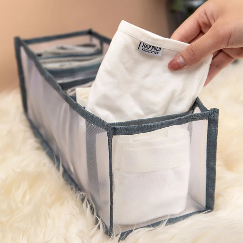 Wardrobe Drawer Divider Organizer - Cabinet Storage Boxes for Underwear, Bra, Socks & Panties, Dorm & Bedroom, Everstock