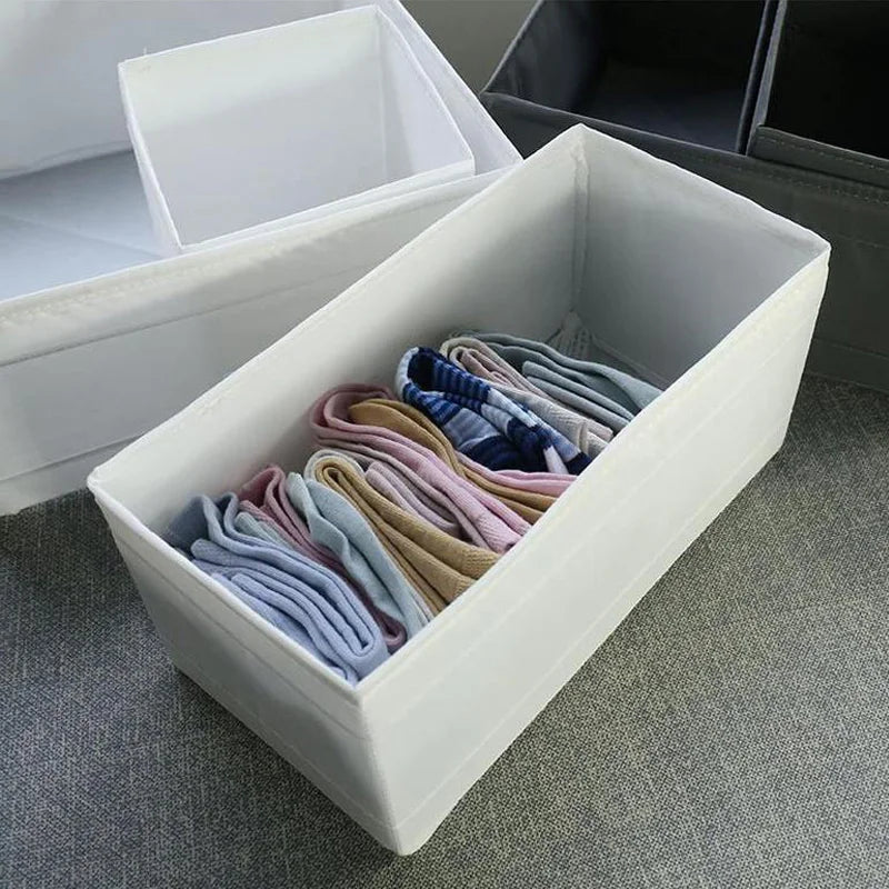 Foldable Compartment Storage Box - Wardrobe Organizer for Underwear, Jeans & Socks, Everstock