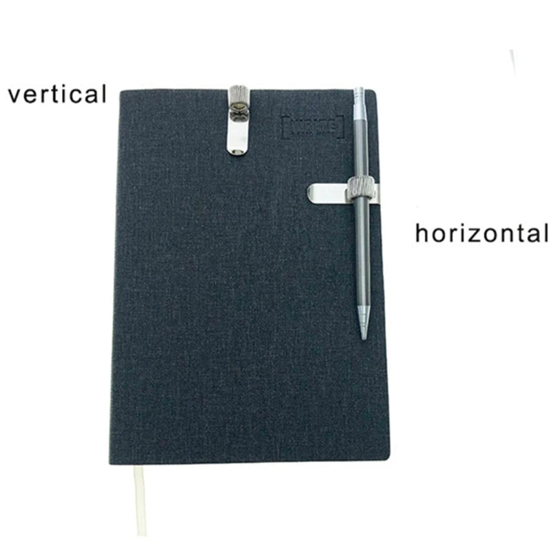 Metal Pen Holder Clip - Expandable Pen Loop for Notebooks, Planners and Clipboards, Rust-Resistant, Everstock