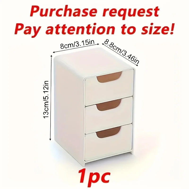 3-Tier Desk Organizer with Drawers - Portable Divider Box for Office Supplies, Jewelry & Cosmetics, Everstock