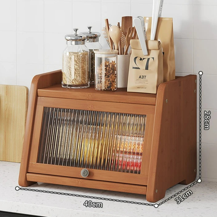 Corner Shelf Organizer - 3-Tier Wooden Countertop Rack for Spices, Pantry & Kitchen Storage, Everstock