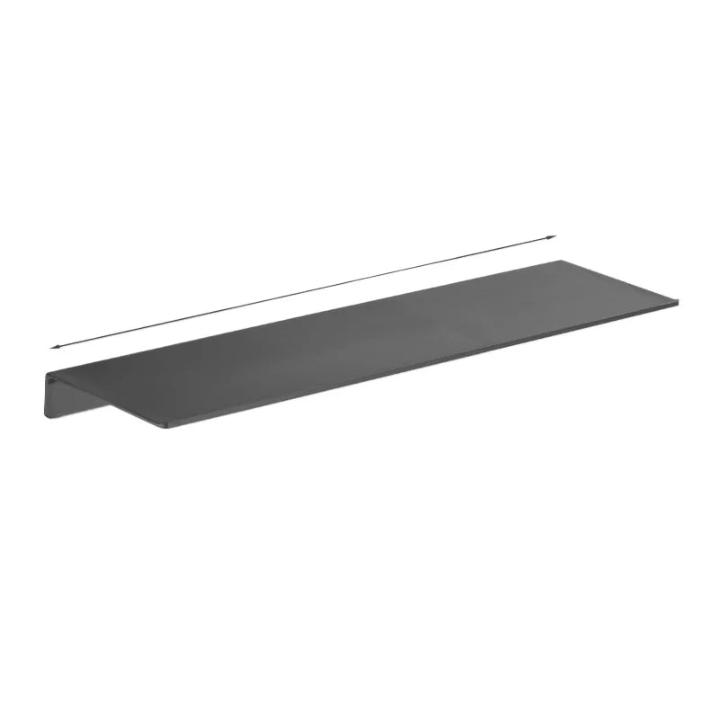 Brushed Gold Wall Shelf - Rectangular Hanging Storage Shelf for Bathroom Decor, Everstock