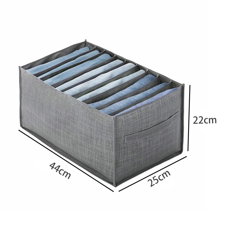 Closet Clothes Organizer Box - Cabinet Drawer Storage for Pants, Jeans, T-Shirts & Underwear, Everstock