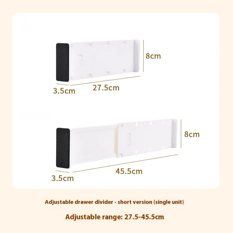 Expandable Drawer Divider - PP Partition Board for Underwear, Socks, Clothes & Kitchenware, Dresser Drawers, Everstock