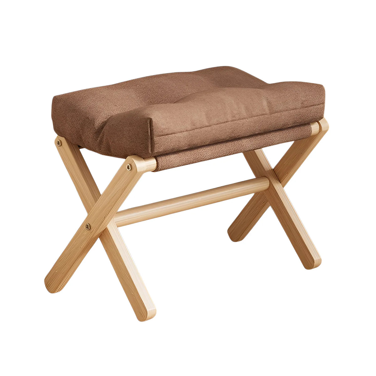 Shoe-Changing Storage Ottoman - Fabric Footstool Seat with Hidden Compartment, 30 x 46 x 34cm, Entryway, Everstock