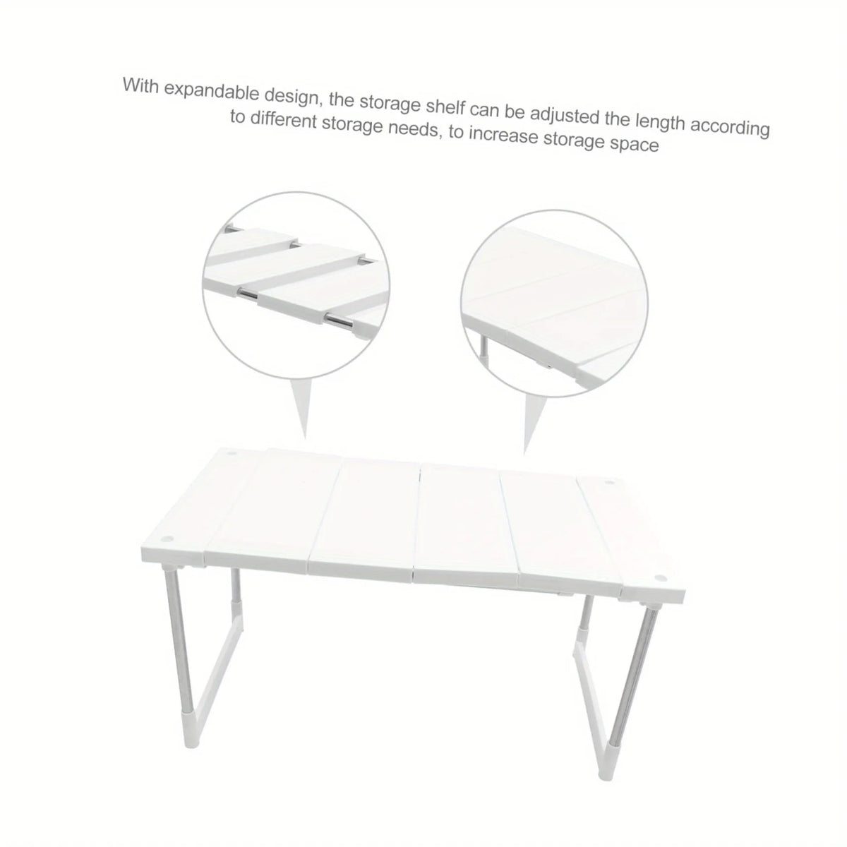 Expandable Microwave Shelf - Adjustable Countertop Stand and Cabinet Organizer for Kitchen Storage, Everstock