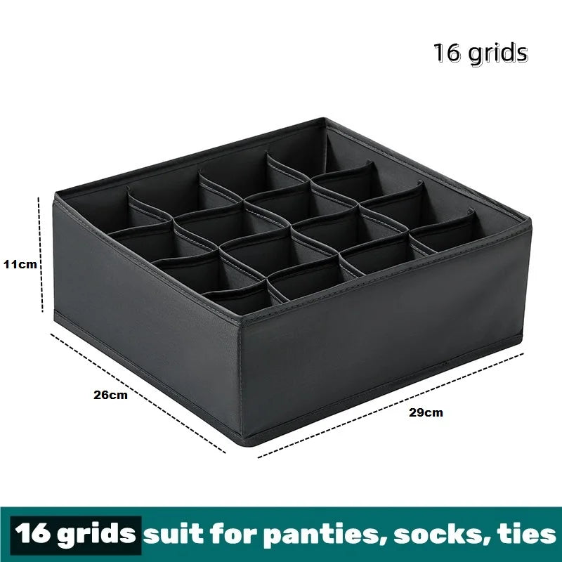 Drawer Divider Organizer Box - Storage for Underwear, Socks, Bras, Ties & Scarves, Wardrobe Clothes, Everstock