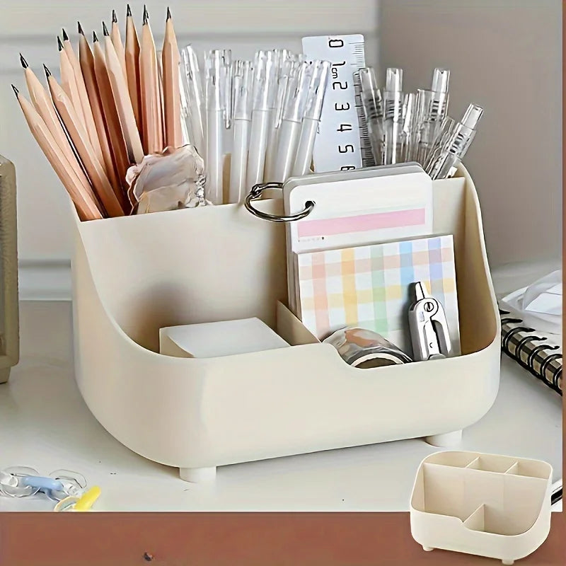 Desk Organizer Caddy - Divided Plastic Desktop Holder for Pens, Scissors and Office Supplies, Everstock
