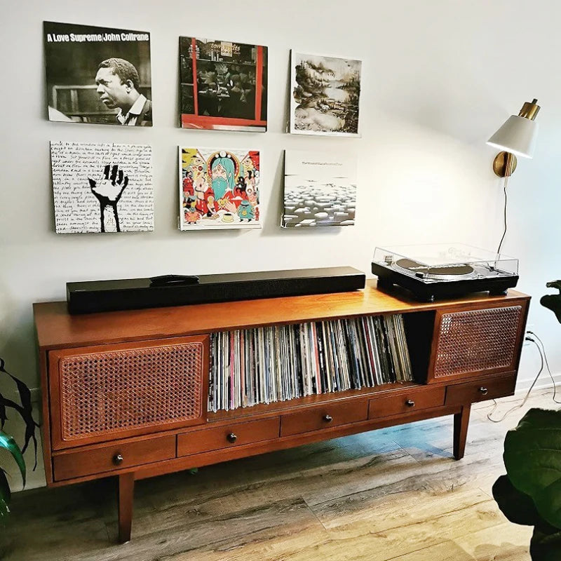 Acrylic Record Display Shelf - Clear Wall-Mounted Album Ledge for Vinyl, Magazines and Books, Everstock