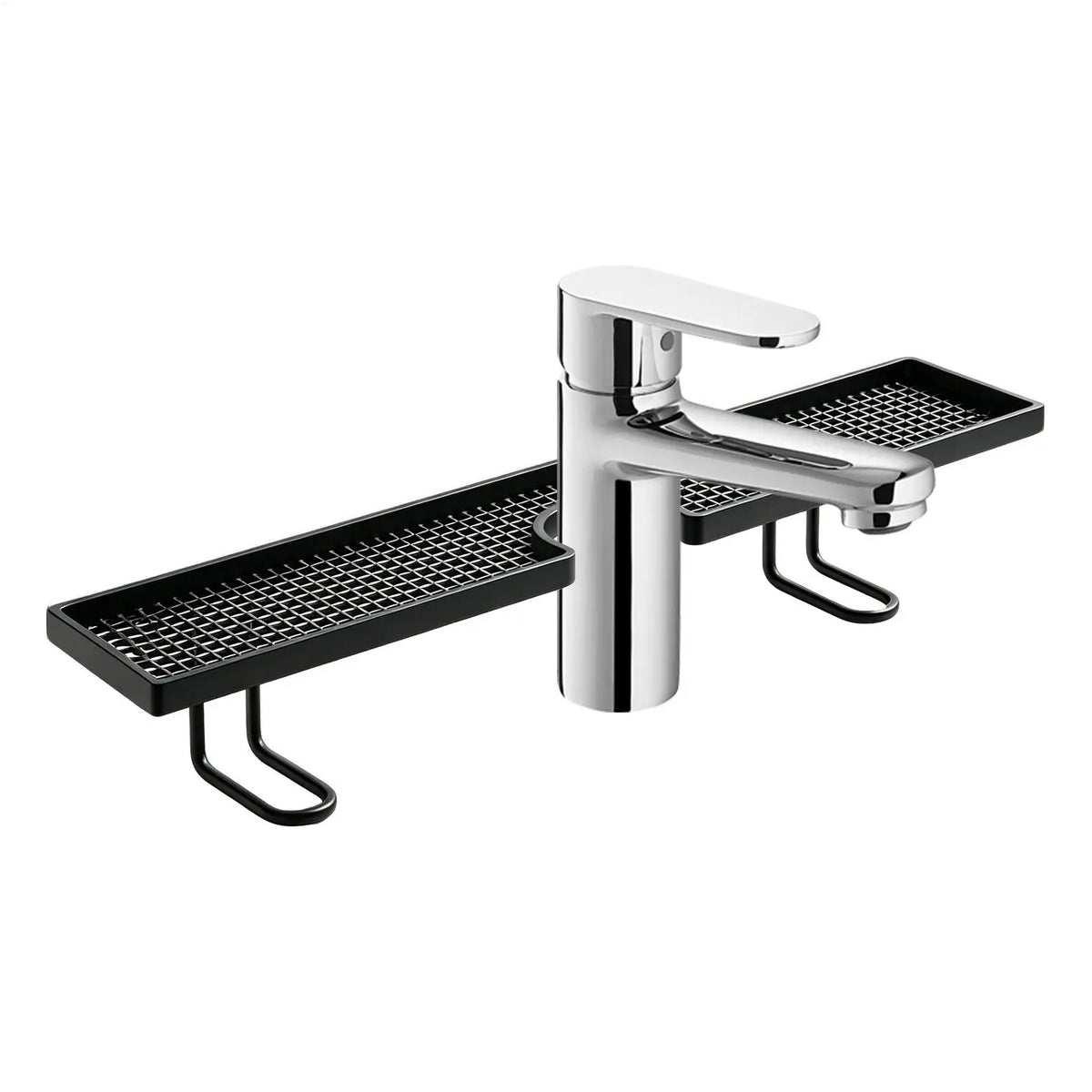 Countertop Sink Organizer - No-Drill Faucet Storage Rack with Quick Drainage, Everstock