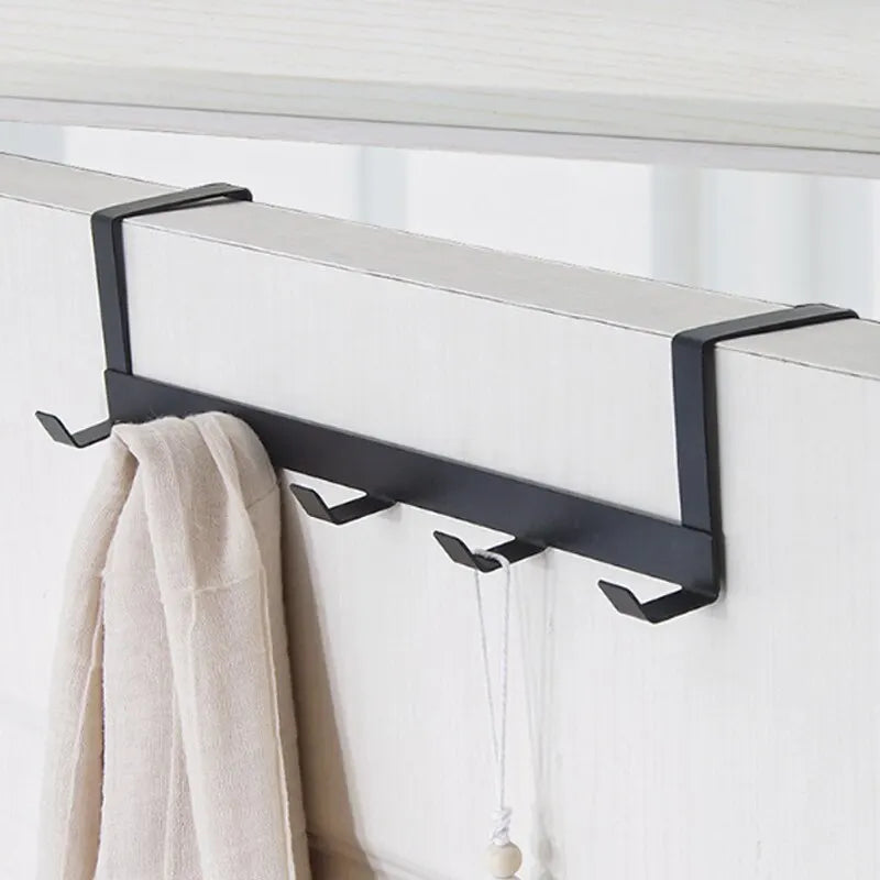 5-Hook Over-The-Door Organizer - Coat, Towel & Hat Rack for Bathroom & Bedroom Doors, Everstock
