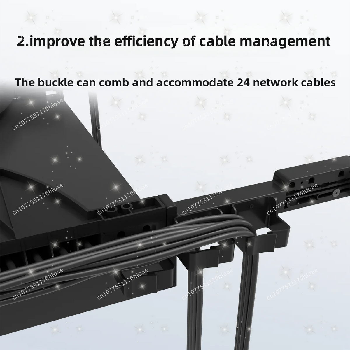 24-Port 48-Port Cabinet Cable Management Rack Network Cable Management Rack Switch Cable Management Rack