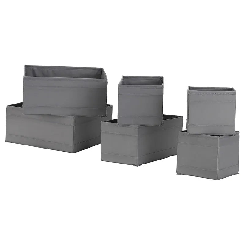 Foldable Underwear Organizer Box - Drawer & Cabinet Dividers for Bras, Socks & Pants, Bedroom Wardrobe, Everstock