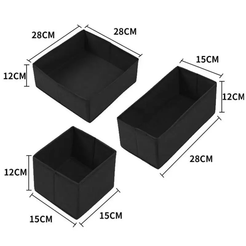 Clothes Storage Basket - Lightweight Plastic and Polyester Drawer Organizer for Underwear, Socks and T-Shirts, Everstock