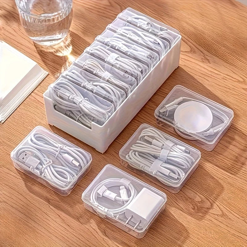 Desktop Cable Organizer Box - Charging Cord & Accessory Management for Desk & Drawer Storage, Everstock
