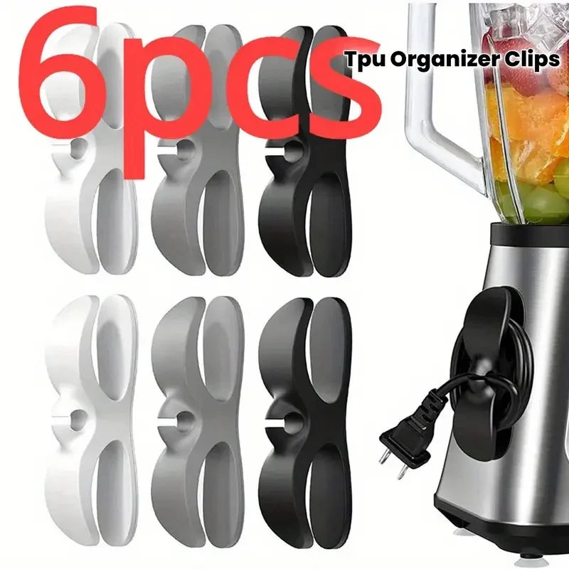 Kitchen Appliance Cord Clips - Cable Management Holders for Kettles, Toasters and Countertop Appliances, Everstock