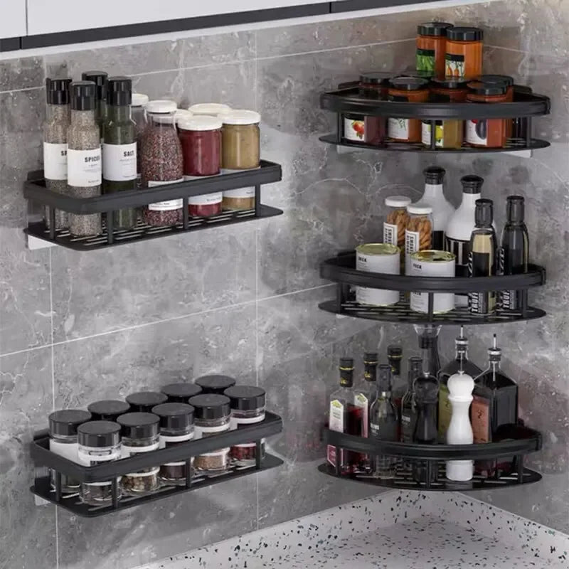No-Drill Corner Wall Mount Shelf - Bathroom Shower Storage Rack Holder, Everstock
