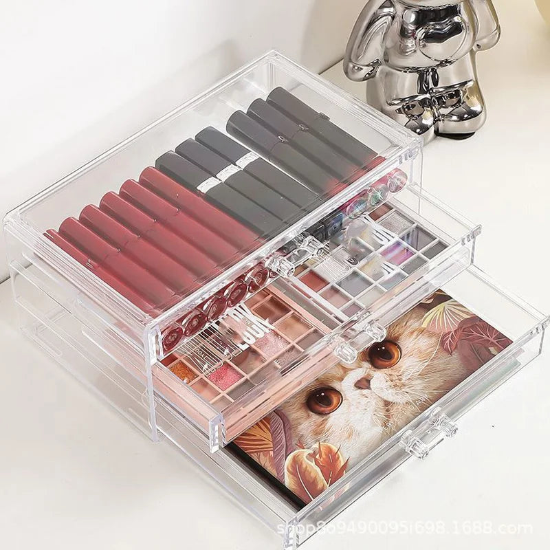 Jewelry & Cosmetics Organizer Tray - Desktop Storage for Eyeshadow Palettes & Accessories, Everstock