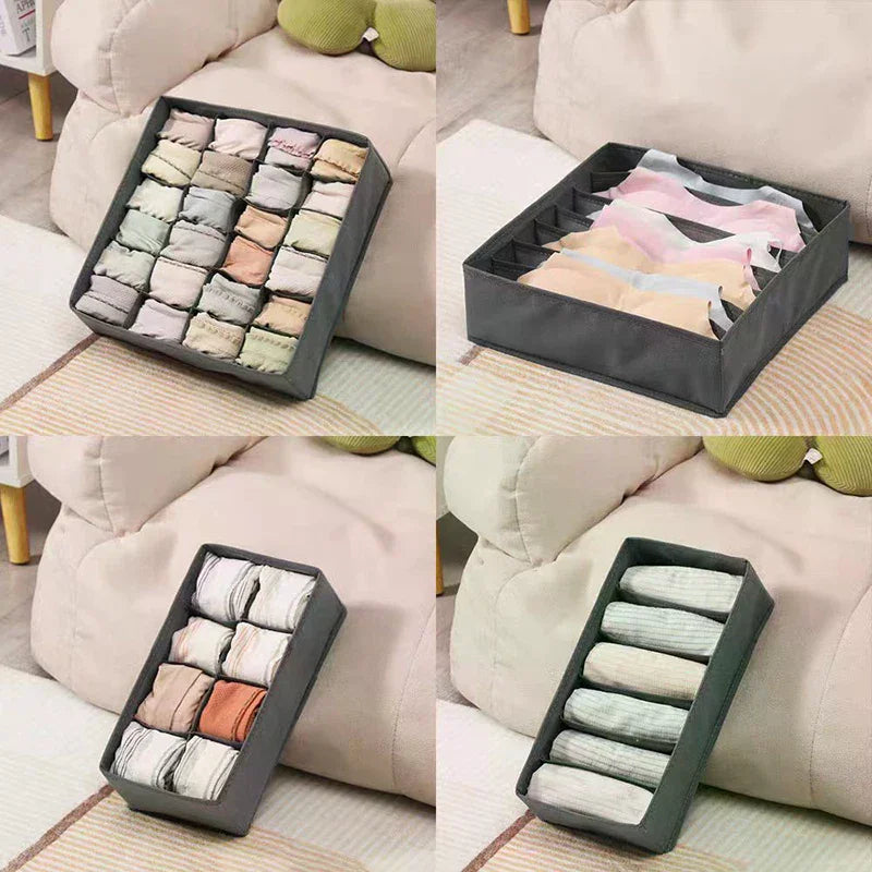 Wardrobe Drawer Organizer Set - Foldable Fabric Dividers for Clothing, Underwear, Socks & Bra Storage, Everstock