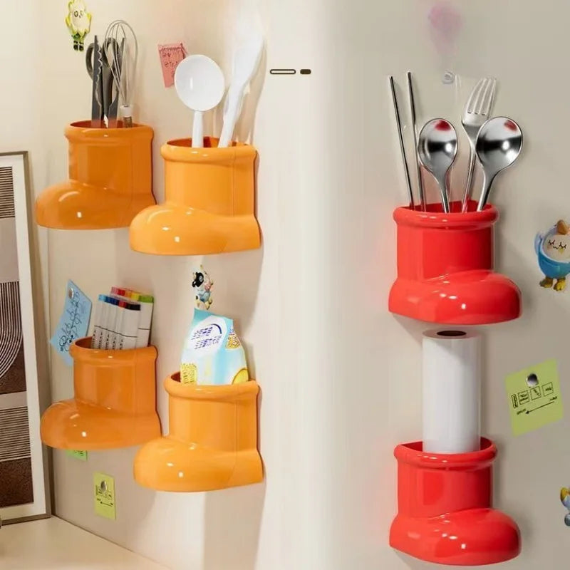 No-Drill Wall Storage Box - Adhesive PC Plastic Shelf Organizer for Keys, Cosmetics and Small Items, Bedroom or Kitchen, Everstock