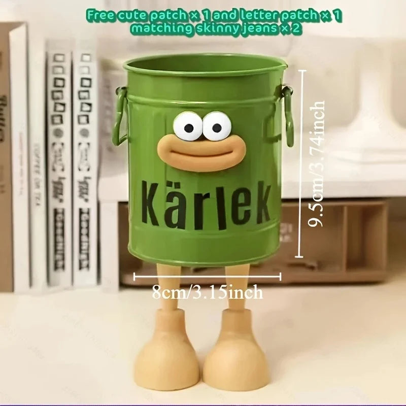 Cartoon Pen Holder Cup - Character Desktop Organizer Bucket for Pens, Brushes and Study Stationery, Everstock