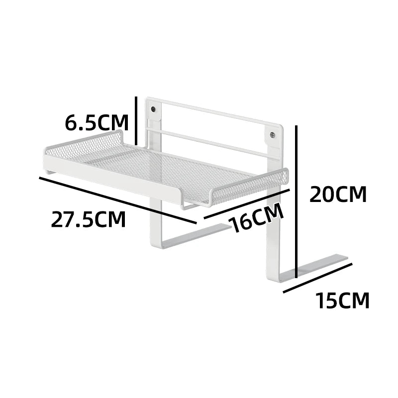 Bedside Storage Rack - No-Drill Bed Mounted Basket for Phones, Books and Bunk Beds, Everstock
