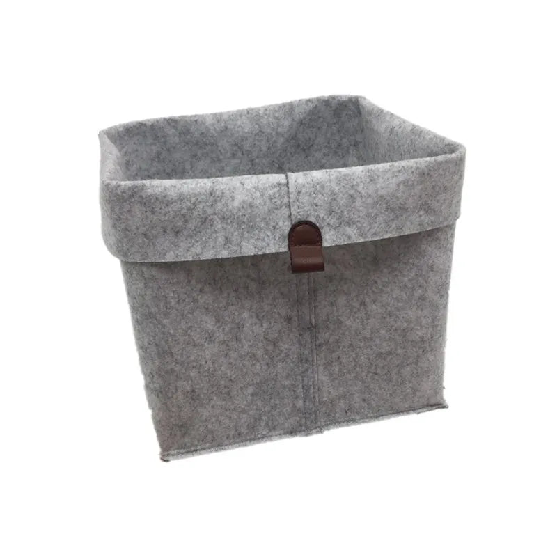 Felt Storage Basket - Nordic Fabric Sundries and Laundry Bin for Living Room, Bedroom & Nursery, Everstock