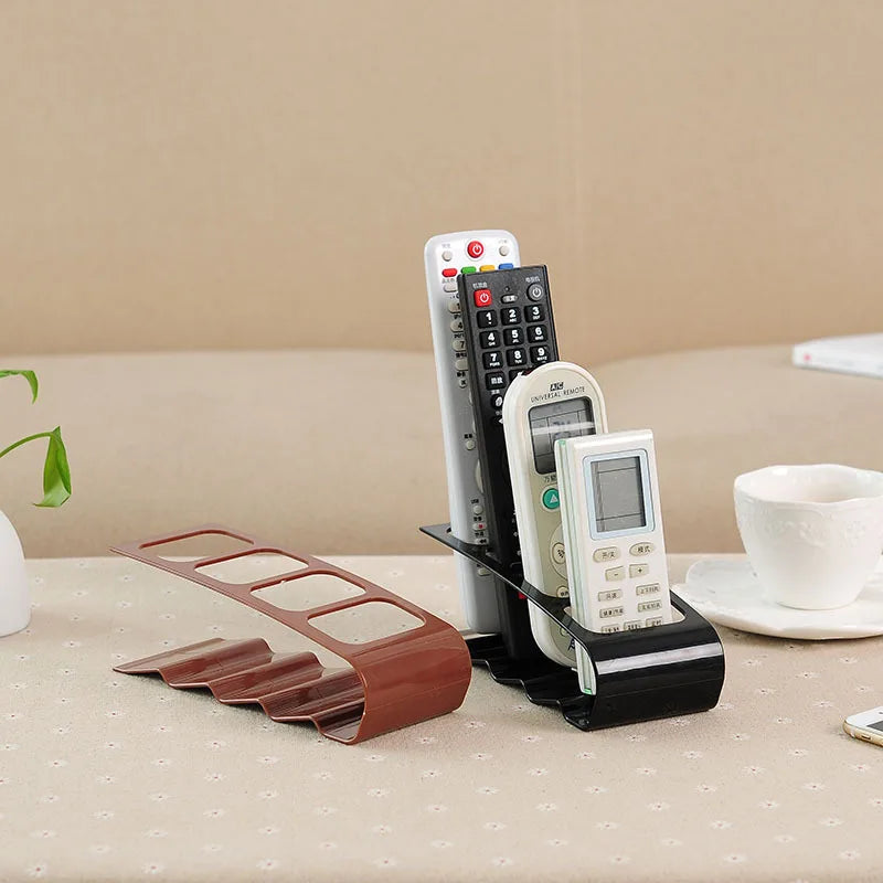 Remote Control Organizer - 4-Compartment Desktop Caddy for Living Room & Office Storage, Everstock