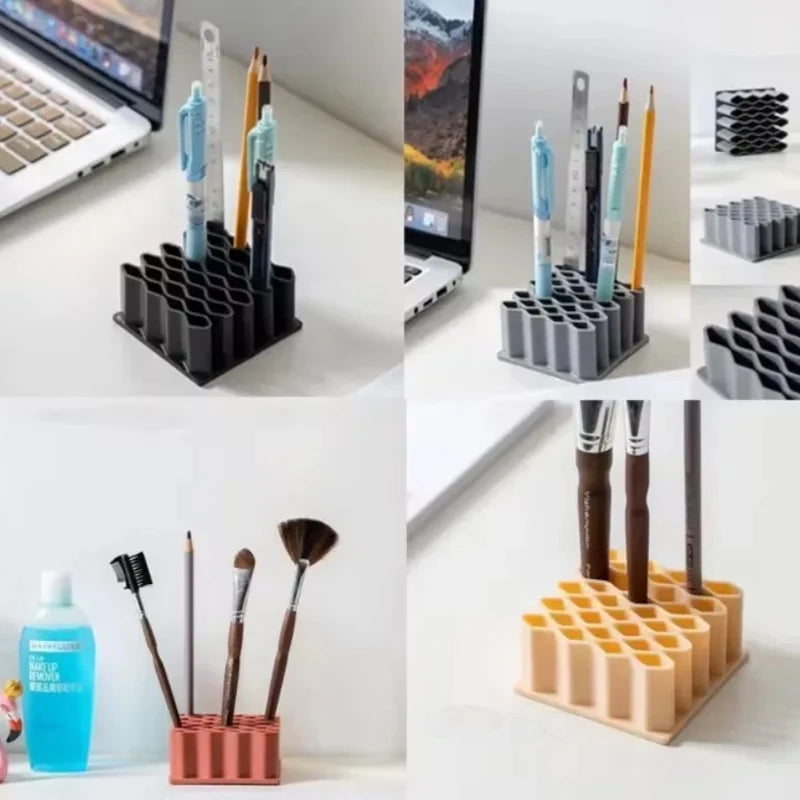 Compartment Desk Organizer - Sectioned Storage Stand for Pens, Tubes and Small Supplies, Trimmable, Everstock