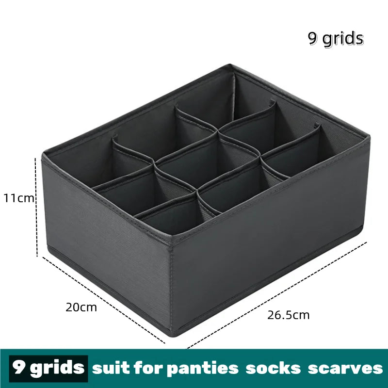 Drawer Divider Organizer Box - Storage for Underwear, Socks, Bras, Ties & Scarves, Wardrobe Clothes, Everstock