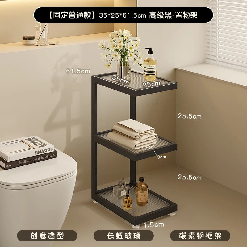 Floor Standing Storage Cabinet - Waterproof Multifunctional Organizer for Narrow Gaps & Small Bathrooms, Everstock