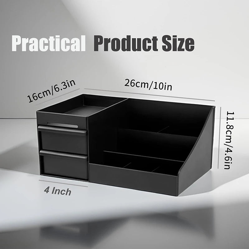 Bathroom Countertop Organizer with Drawers - Cologne & Perfume Stand for Men's Dresser Storage, Everstock