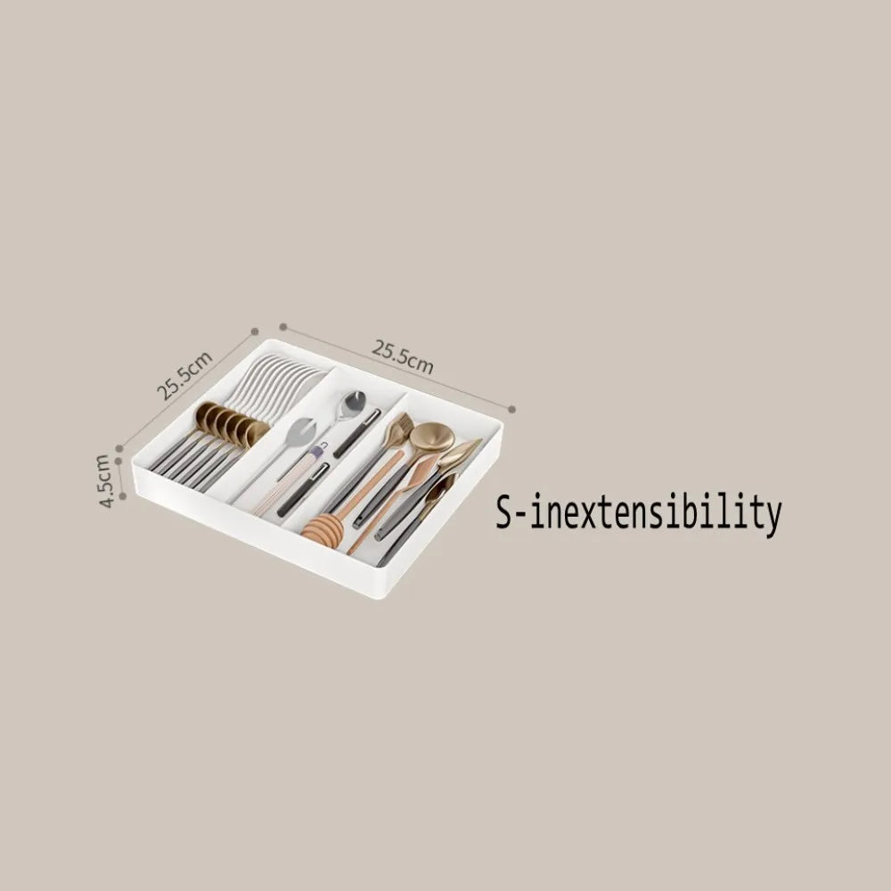 Expandable Cutlery Tray - Adjustable Kitchen Drawer Organizer for Spoons, Forks & Knives, 10.5-20.9 in, Everstock