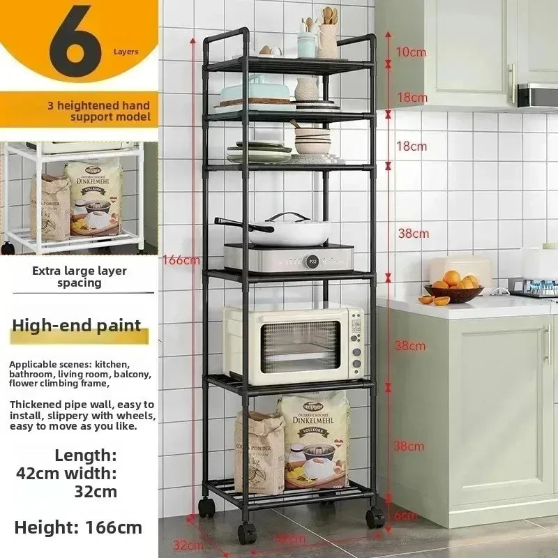 Rolling Kitchen Storage Cart - Multi-Tier Mobile Organizer Trolley for Kitchen, Pantry & Bathroom, Everstock