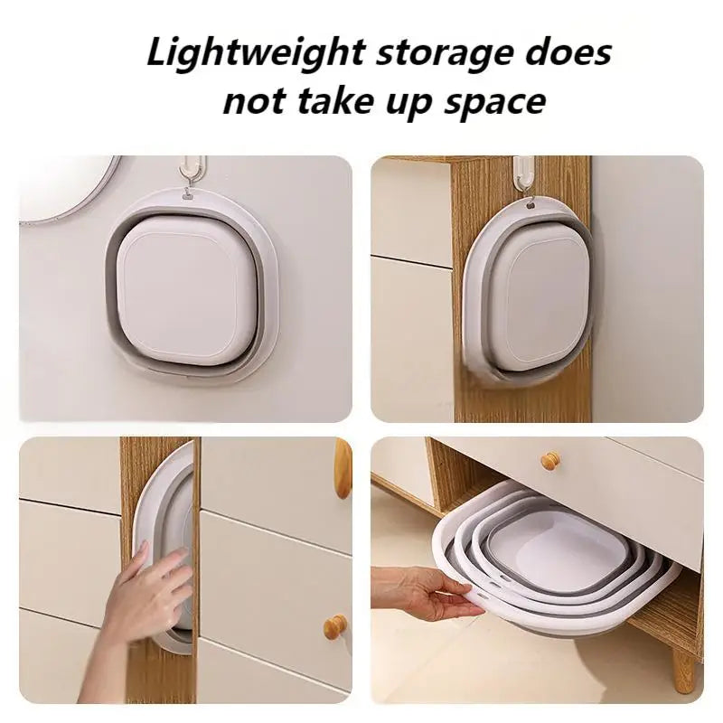 Large Foldable Storage Bin - Plastic Home Organizer Box for Laundry, Travel & Closet Storage, Everstock
